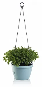 Подвесной цветочный горшок Marina с автополивом 30 см тауп synthetic.ua - Фото 1