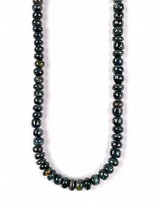 Натуральный Черный Тигровый Глаз, рондель гладкие бусины 10 мм, нить длиной 45 см бусины из драгоценных камней для ожерелья, браслета - Фото 1