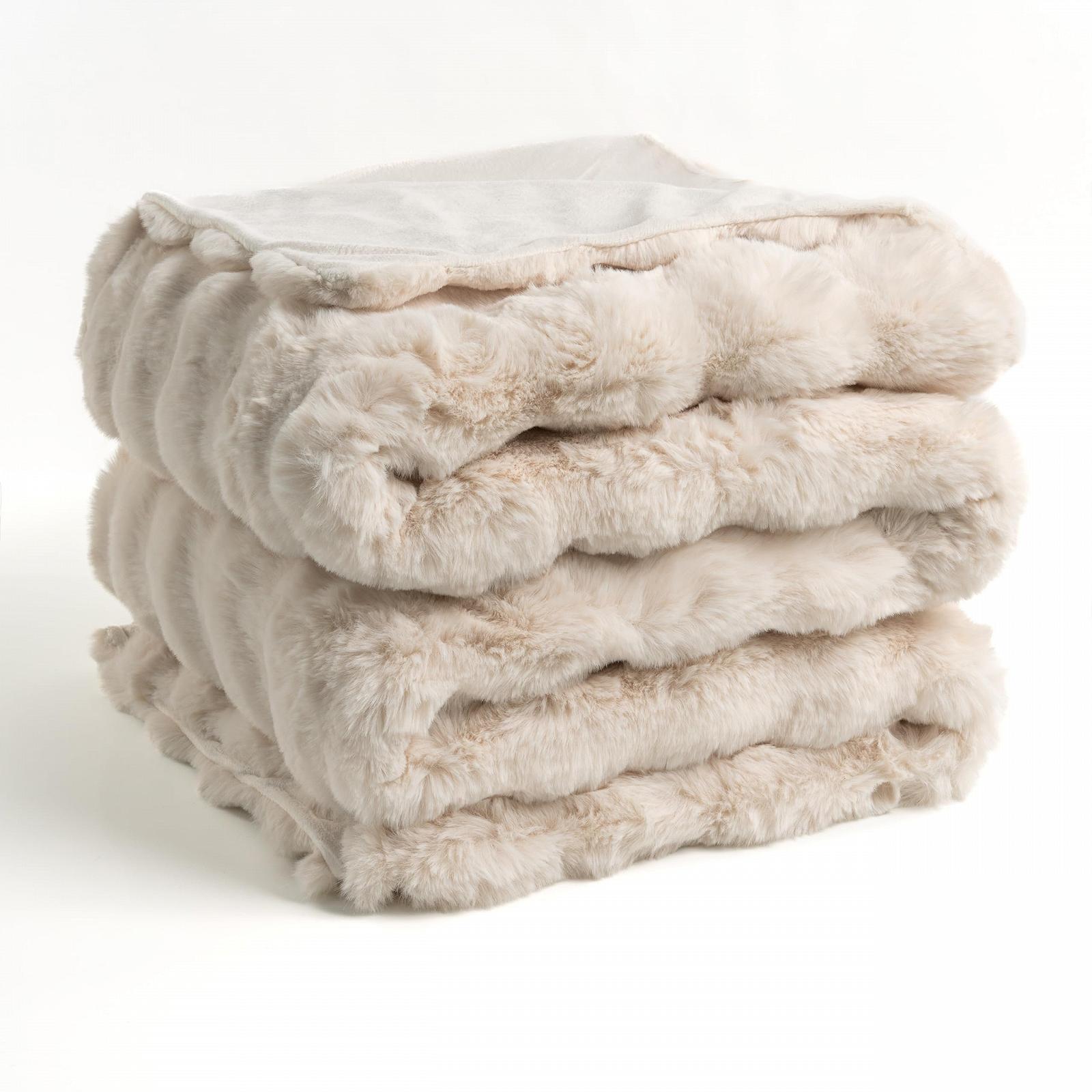 Покрывало Paco Home Декоративное для гостиной Серии Современный Мягкое, Можно стирать, Богемный стиль, Эстетичное покрывало для дивана, Для спальни Пушистое Цвет: Кремовый, Размер: 150 x 200 см, фото №6