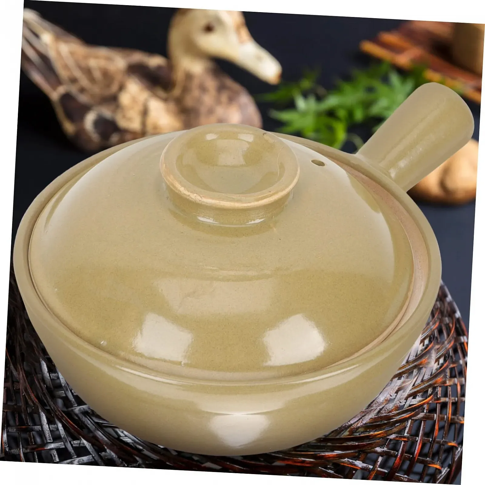 Кастрюля GALPADA термостойкая с ручками керамическая, фото №9