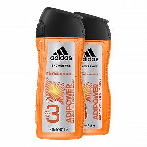 Гель для душа Adidas Adipower 3 in 1 для мужчин 250 мл, упаковка из 2 шт. synthetic.ua - Фото 1