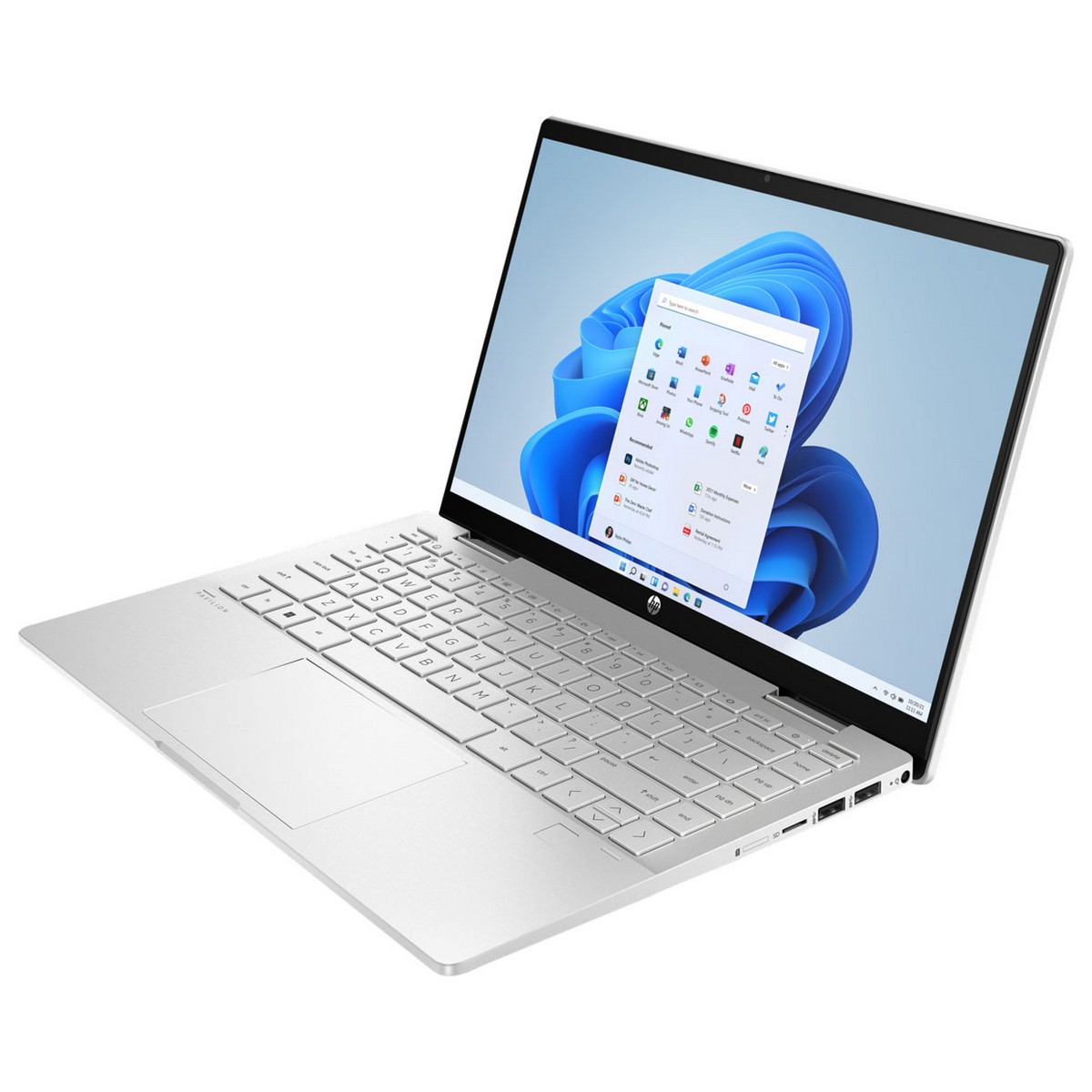 Ноутбук HP Pavilion x360 14-ek2015ua 14"FHD IPS Ts,300n/Core5-120U(4.6)/16Gb/SSD512Gb/Intl Gr/DOS/Сріблястий, фото №6