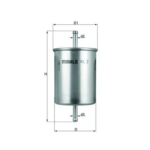 Паливний фільтр KNECHT KL 2 для AUDI FORD SEAT SKODA VW CHEVROLET LAND ROVER, фото №2