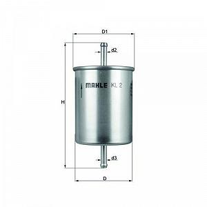 Топливный фильтр KNECHT KL 2 для AUDI FORD SEAT SKODA VW CHEVROLET LAND ROVER synthetic.ua - Фото 1