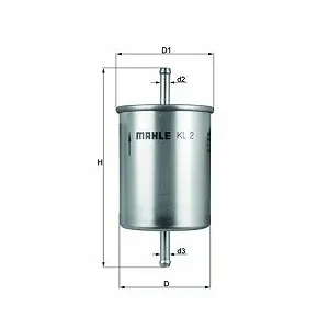 Паливний фільтр KNECHT KL 2 для AUDI FORD SEAT SKODA VW CHEVROLET LAND ROVER synthetic.ua - Фото 1