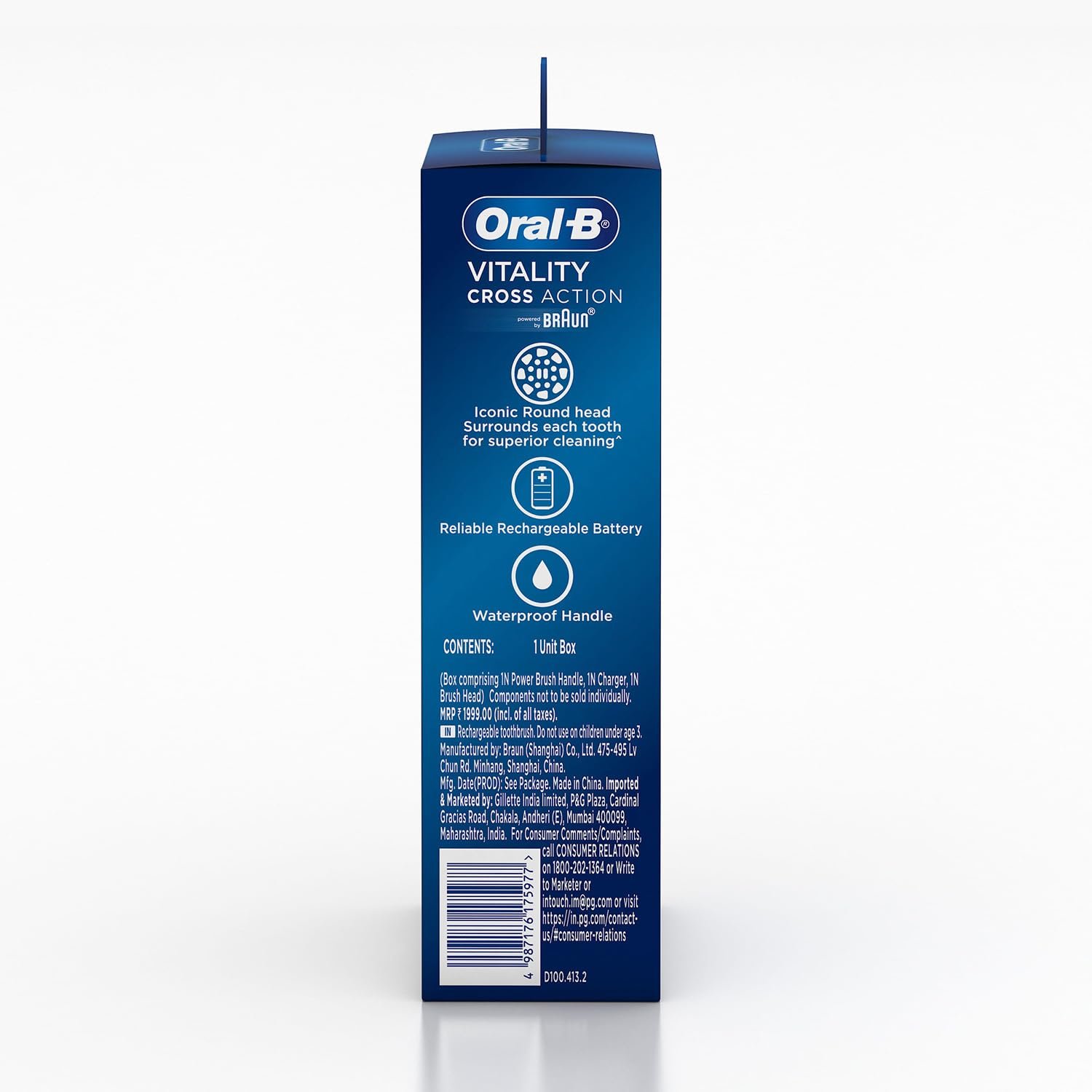 Електрична зубна щітка ORAL-B Vitality 100 Cross Action Negro, фото №9