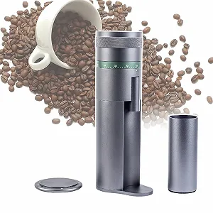 Электрическая Кофемолка Регулировка помола 0-60 Серый - Фото 1