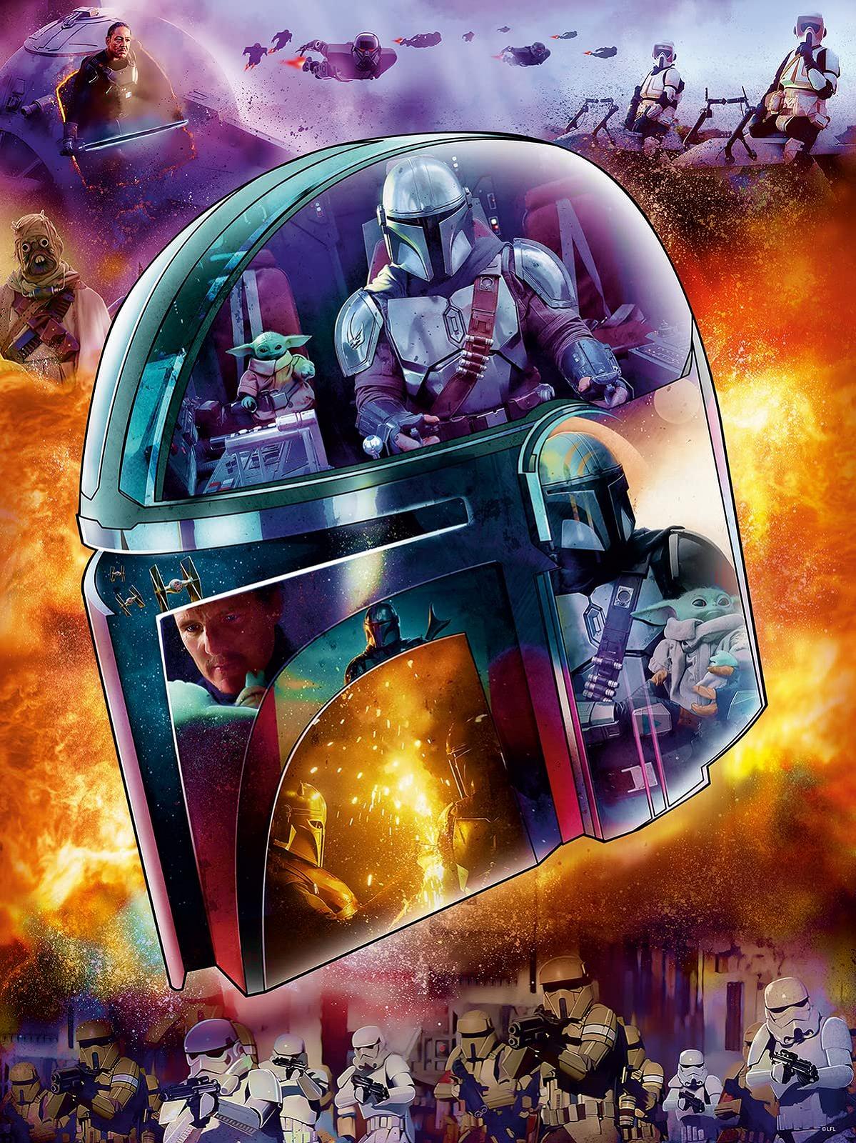 Пазл Ravensburger Star Wars The Mandalorian Helmet 16917 773 детали, фото №2