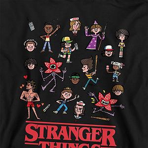 Худі Stranger Things Cartoon Characters Молодіжний Спортивний Сірий synthetic.ua - Фото 1