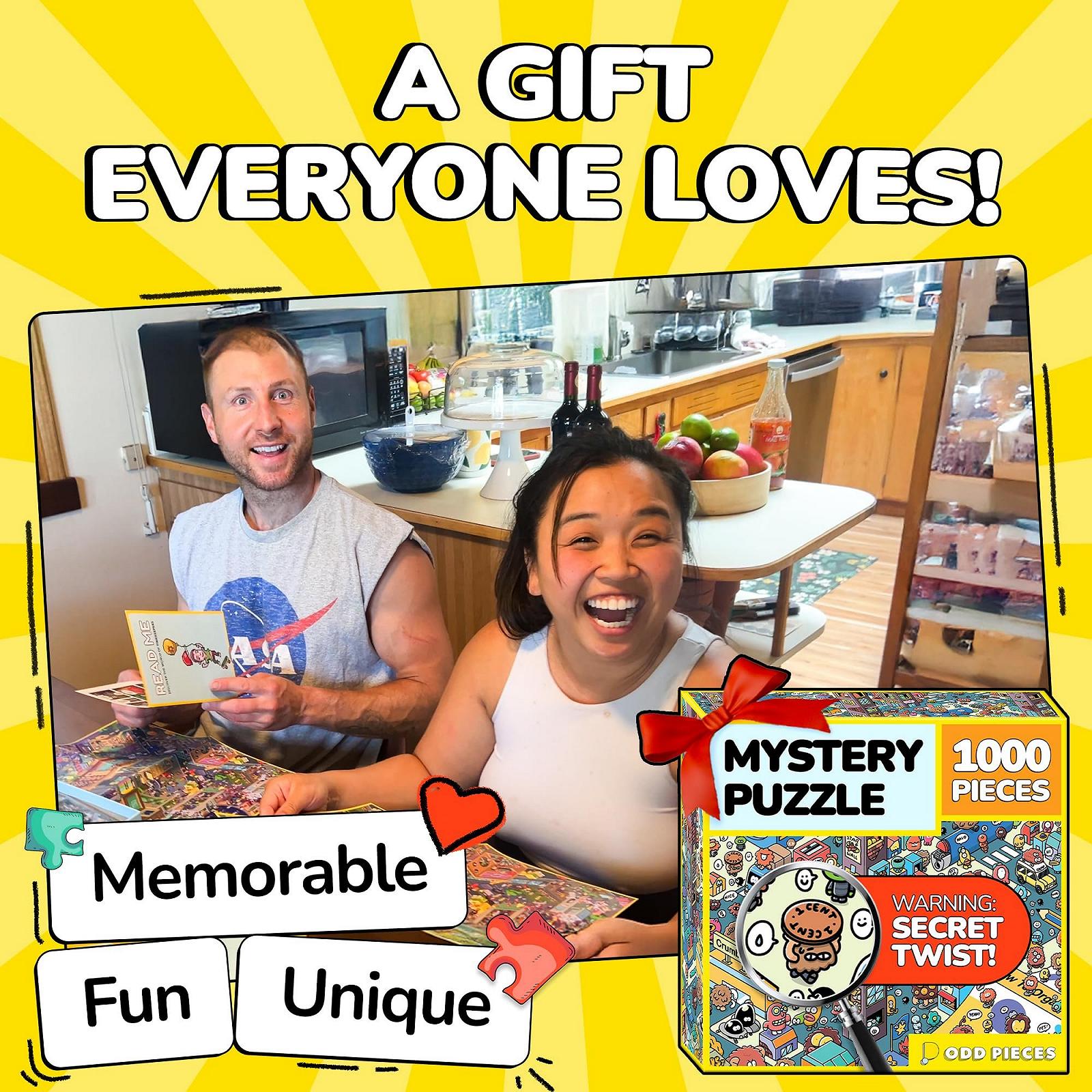 Пазл Odd Pieces Mystery Jigsaw Puzzle 1000 элементов 50 x 70 см, фото №5