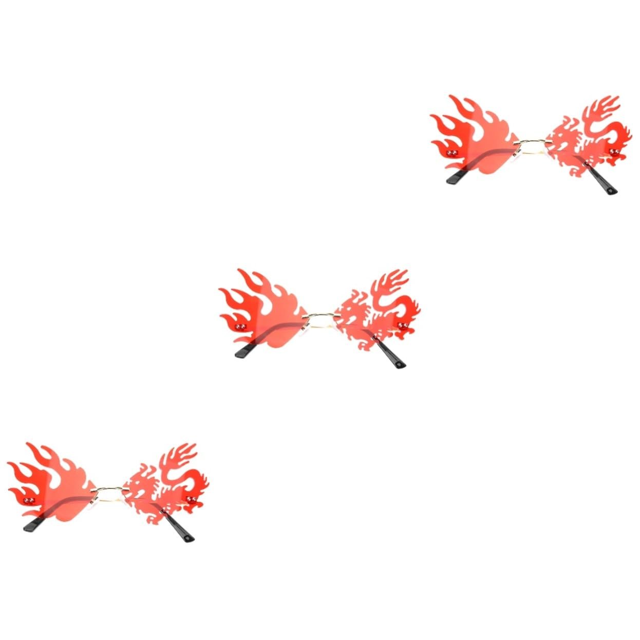 Окуляри Без оправи Вінтажний З драконом Стильний 3 шт., фото №1