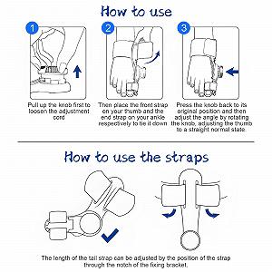Шина для корекції Hallux Valgus Універсальний розмір для чоловіків та жінок synthetic.ua - Фото 1