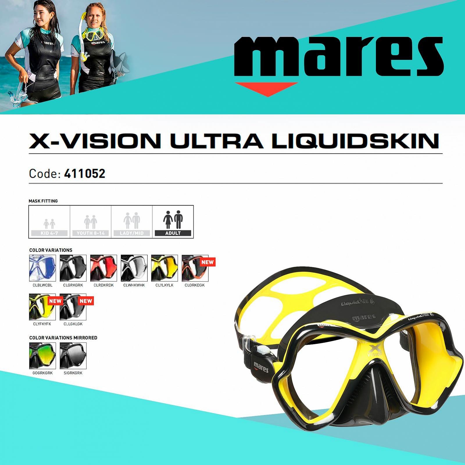 Маска Mares X-Vision Ultra LS для дайвінгу, фото №2