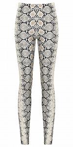 Леггинсы WearAll Женские Змеиный Принт Эластичные Женские Джеггинсы с Высокой Посадкой - 36-48 - Фото 1