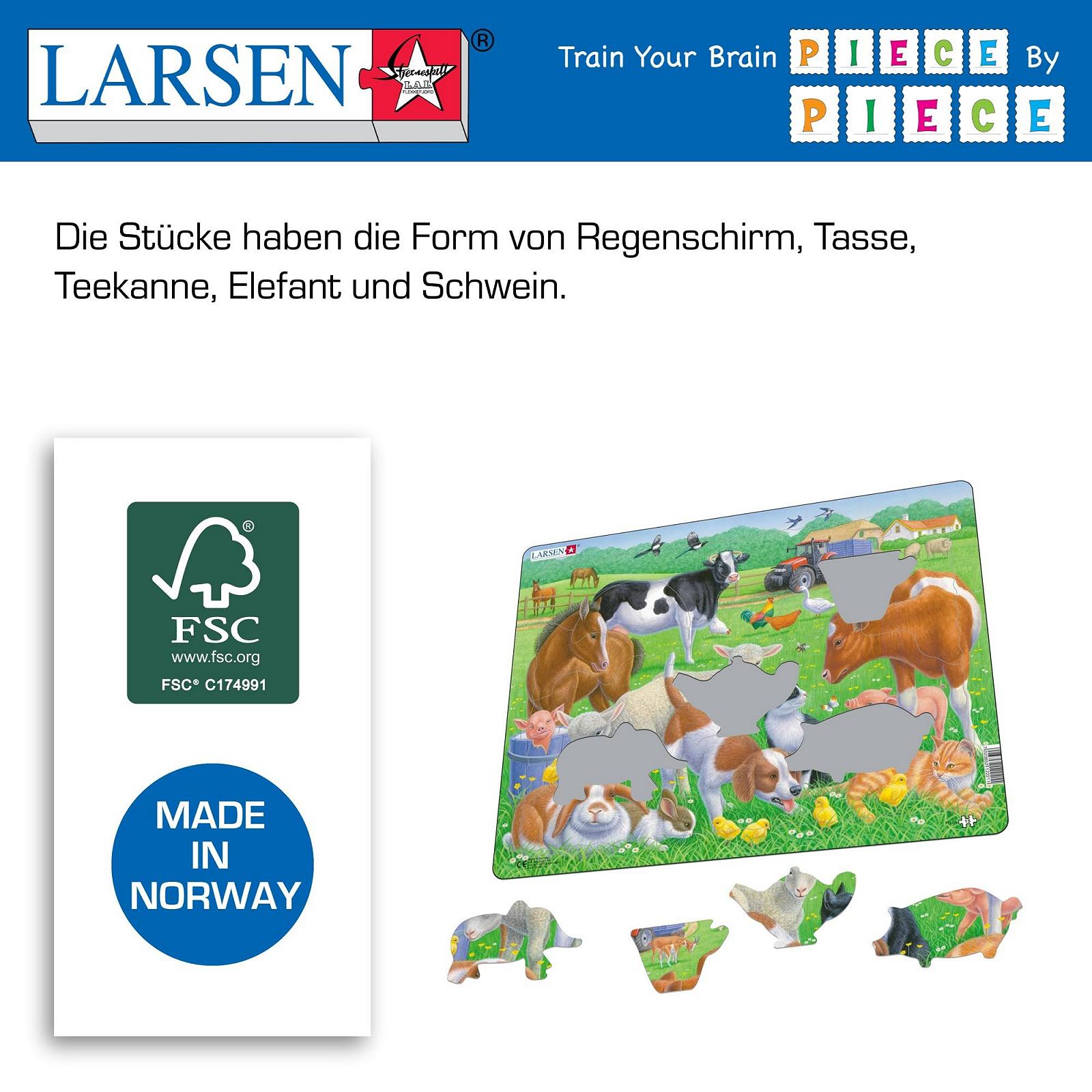 Пазл Larsen FH35 Домашні та фермерські тварини, фото №5 Пазл Larsen FH35 Домашні та фермерські тварини, фото №5