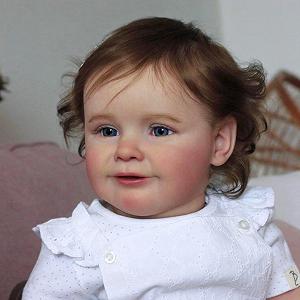 Лялька Anano Reborn Baby Lifelike 60 см з волоссям та пляшечкою - Фото 1