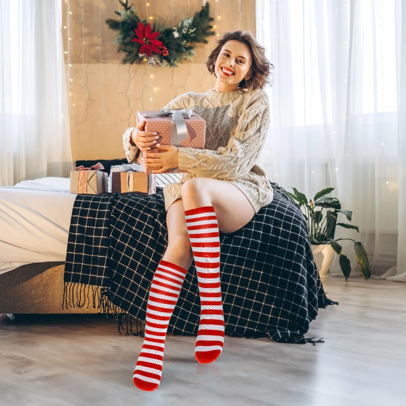 Панчохи Lusofie в смужку, 2 пари, фото №6 Панчохи Lusofie в смужку, 2 пари, фото №6