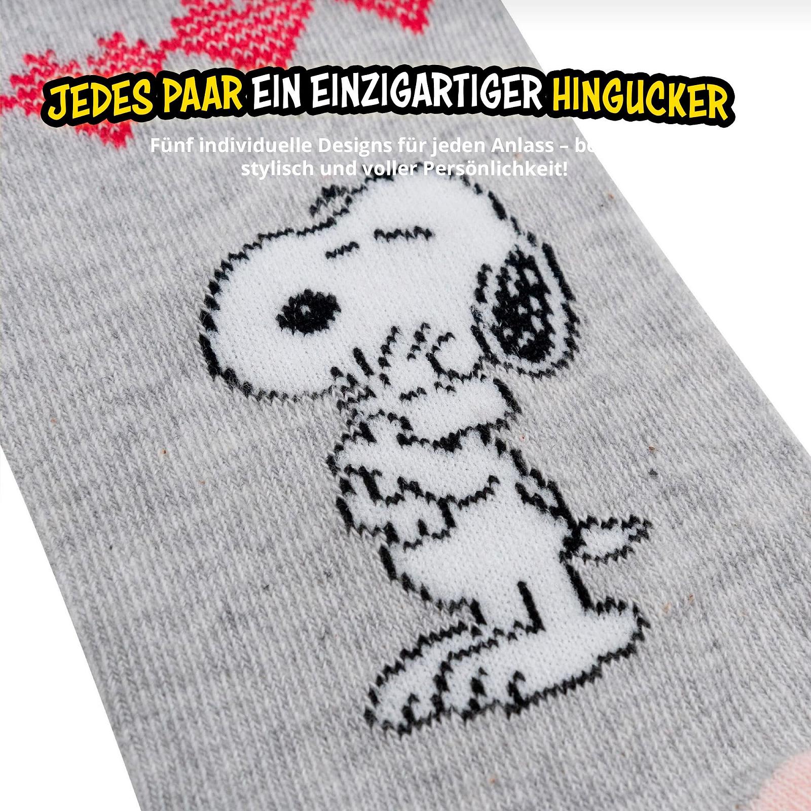 Женские носки United Labels Snoopy, размер 38-43 (5 пар), разноцветные, фото №4