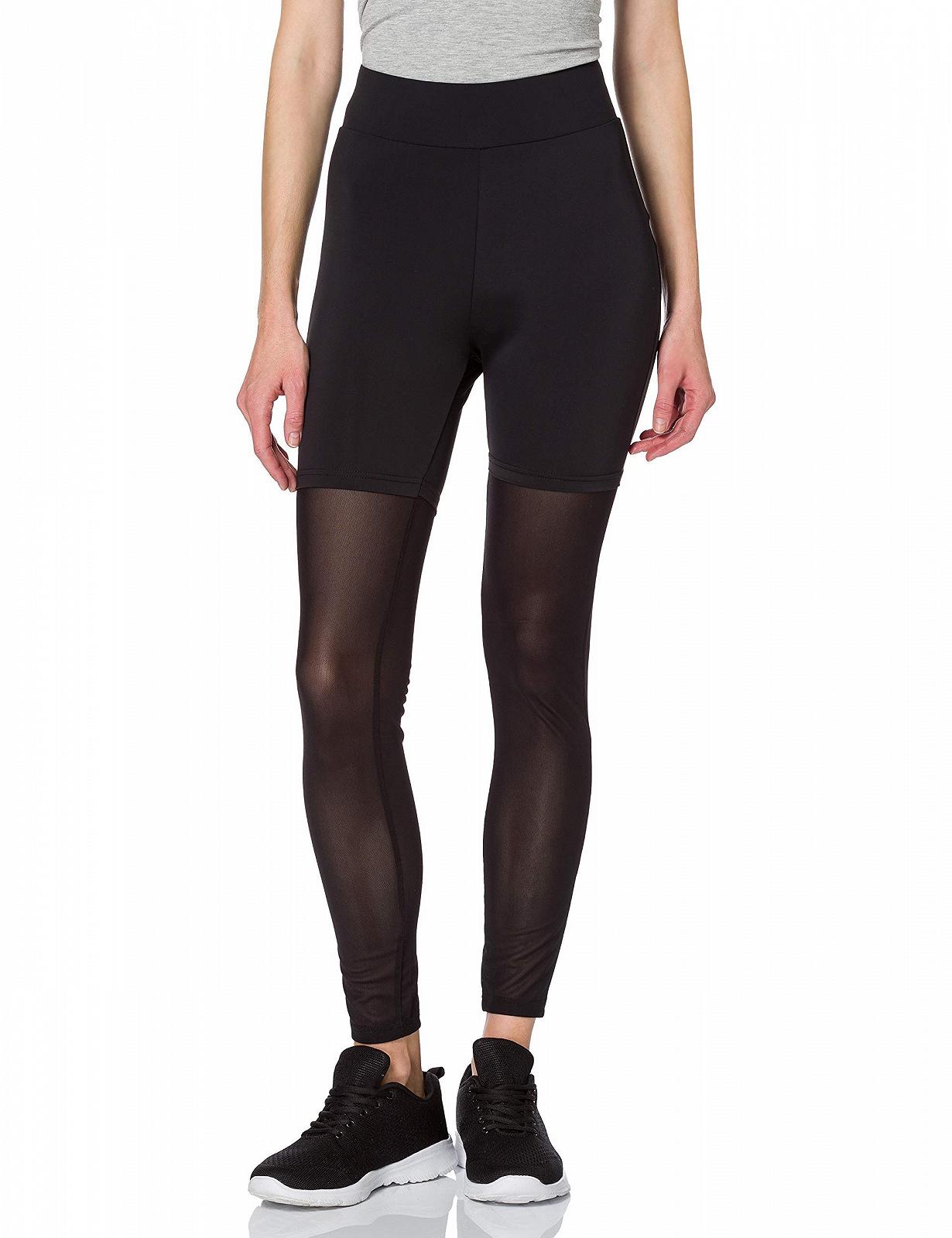 Леггинсы Urban Classics Ladies High Waist Transparent Tech Mesh, фото №1