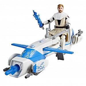 Фигурка Оби-Ван Кеноби с мотоциклом BARC Speeder Bike Star Wars Epic World of Action 10 см - Фото 1