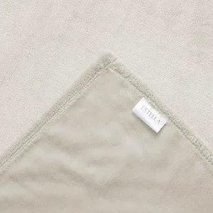 Покривало ESTELLA Cuddly Blanket Polar Fleece, мікрофібра, 150 x 200 см, біла synthetic.ua - Фото 1