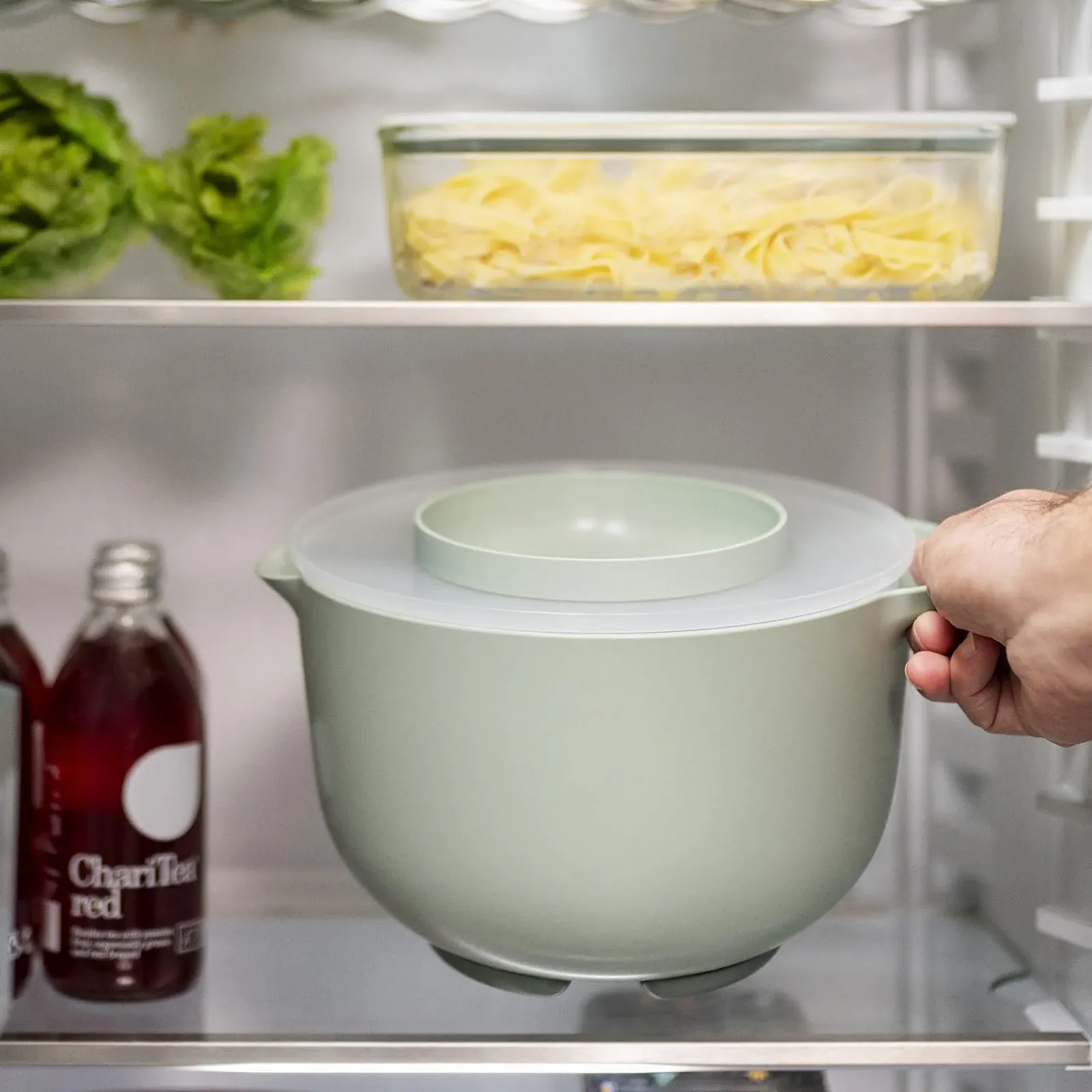 Чаша для смешивания Mepal Chef it с крышкой 3000 мл Nordic sage, фото №6