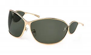 Сонцезахисні окуляри Blumarine SBM216 0300 Oro Rose Lucido Totale 99/14/100, сірий - Фото 1