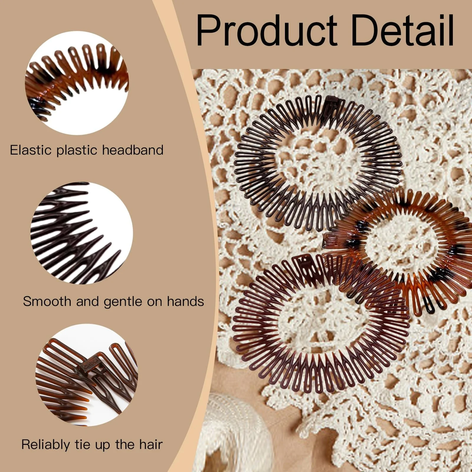 Обруч для волосся 6 шт., фото №5 Обруч для волосся 6 шт., фото №5