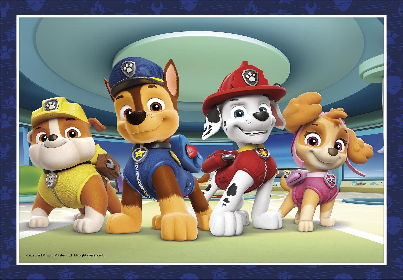 Пазл Clementoni Supercolour 4 in 1 21513 Paw Patrol 12, 16, 20, 24 детали, фото №2