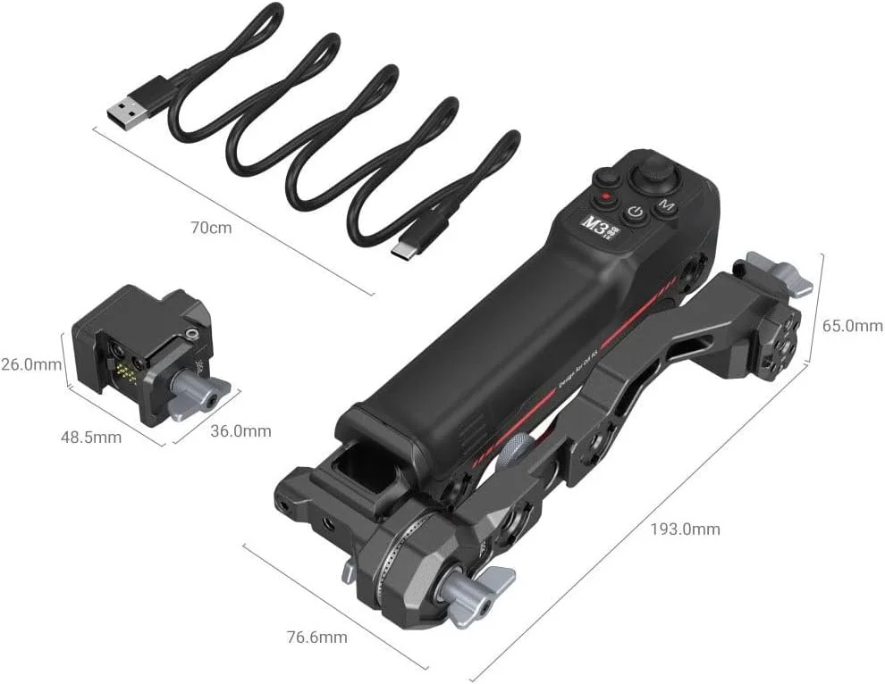 Бездротова ручка керування SMALLRIG для серії DJI RS Чорний, фото №3