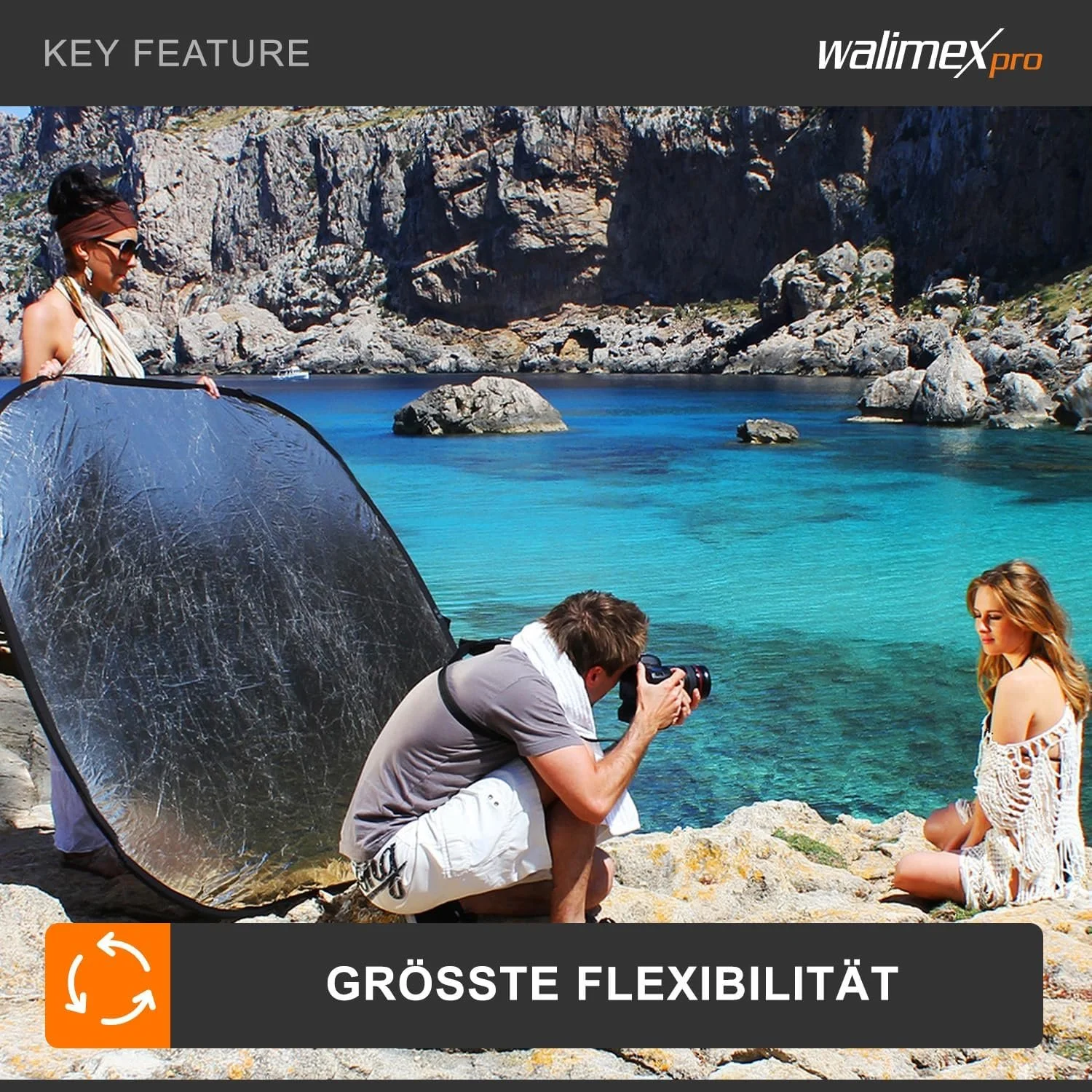Набор сложных отражателей Walimex 5 в 1 102 x 168 см, фото №2
