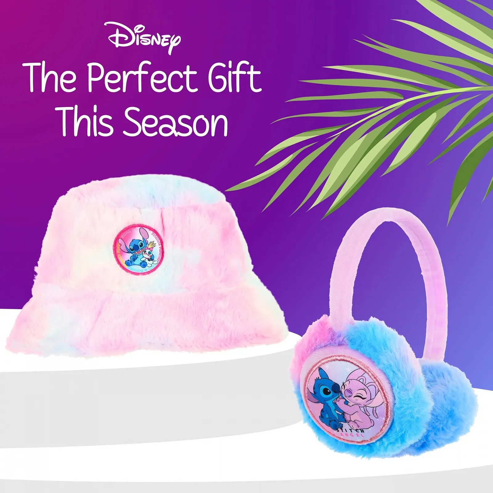 Шапка з вушками Disney Stitch для дівчат, плюшева, з м'якого флісу, зимова, фото №7