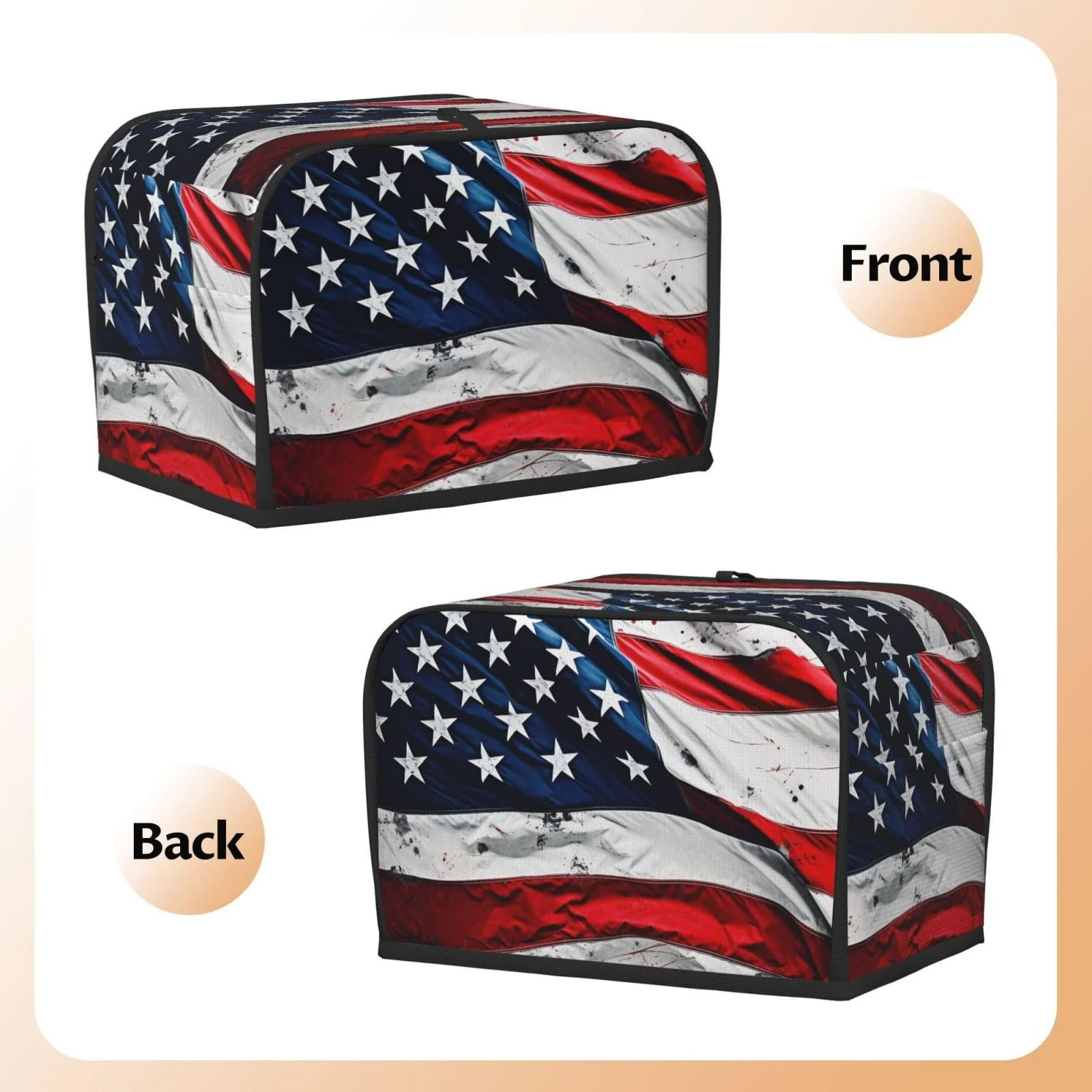 Чохол для тостера на 2 скибки з двома кишенями, фото №6 Чохол для тостера на 2 скибки з двома кишенями, фото №6