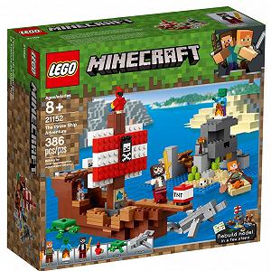 Конструктор LEGO MINECRAFT Приключения на пиратском корабле 386 деталей 21152 - Фото 1