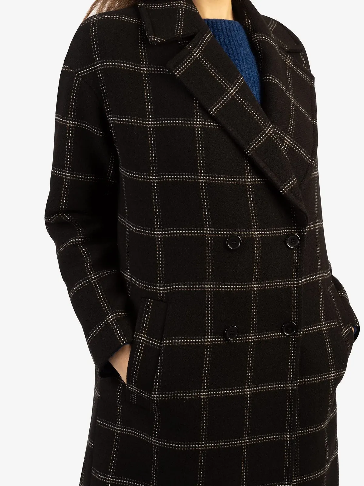 Короткое пальто в клетку Apart, фото №5