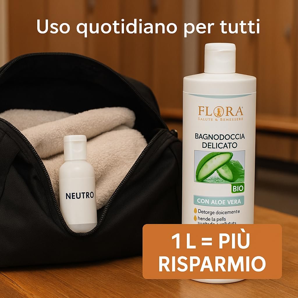 Гель для душу Flora Odourless Organic Bdih без запаху, 1000 мл, фото №6