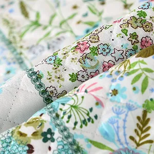 Покривало Qucover, клаптиковий візерунок, односпальне, невелика клаптикова Покривало з мікрофібри synthetic.ua - Фото 1