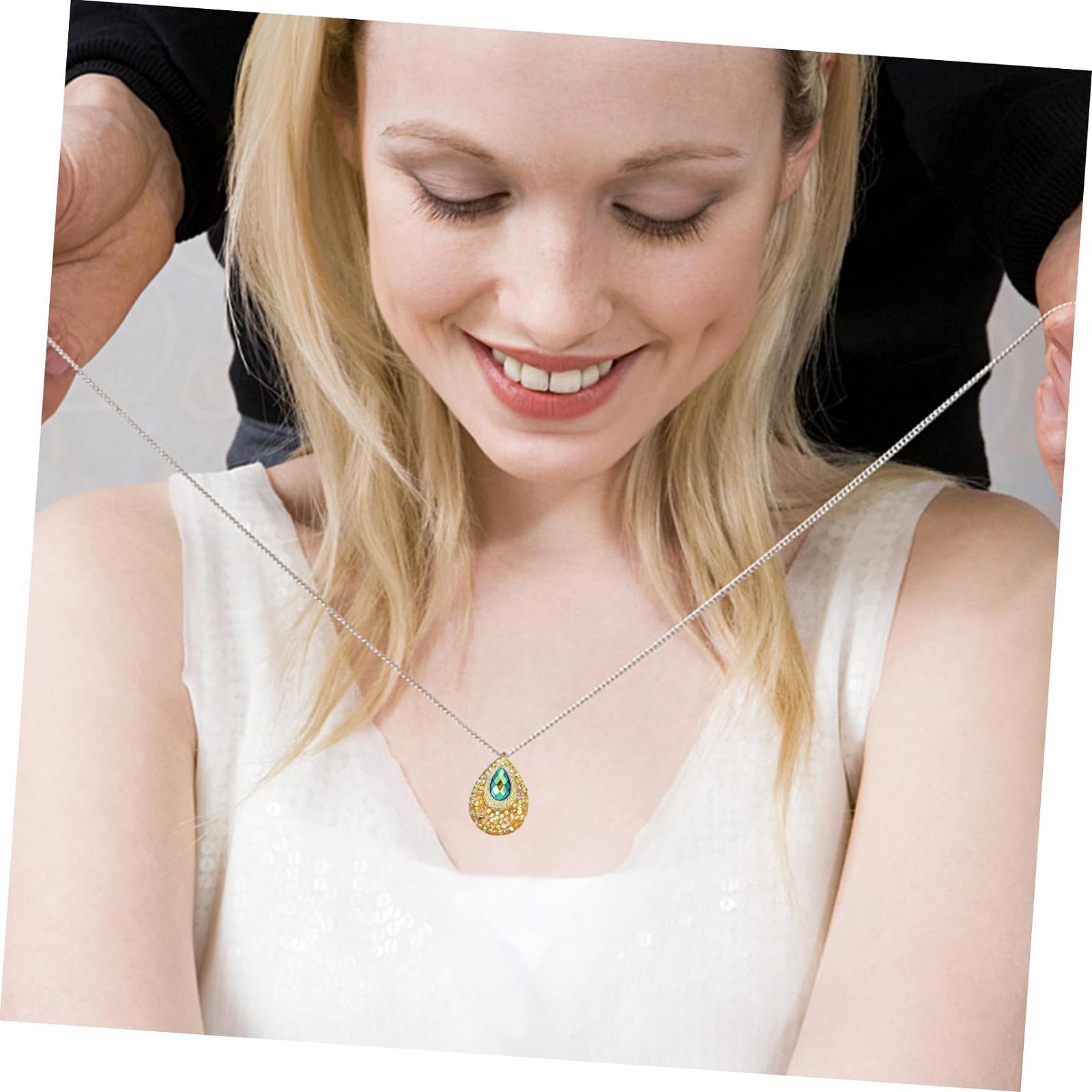 Стрази Крапля Tofficu Плоскі Смола 100 шт Жовтий, Блакитний, фото №3