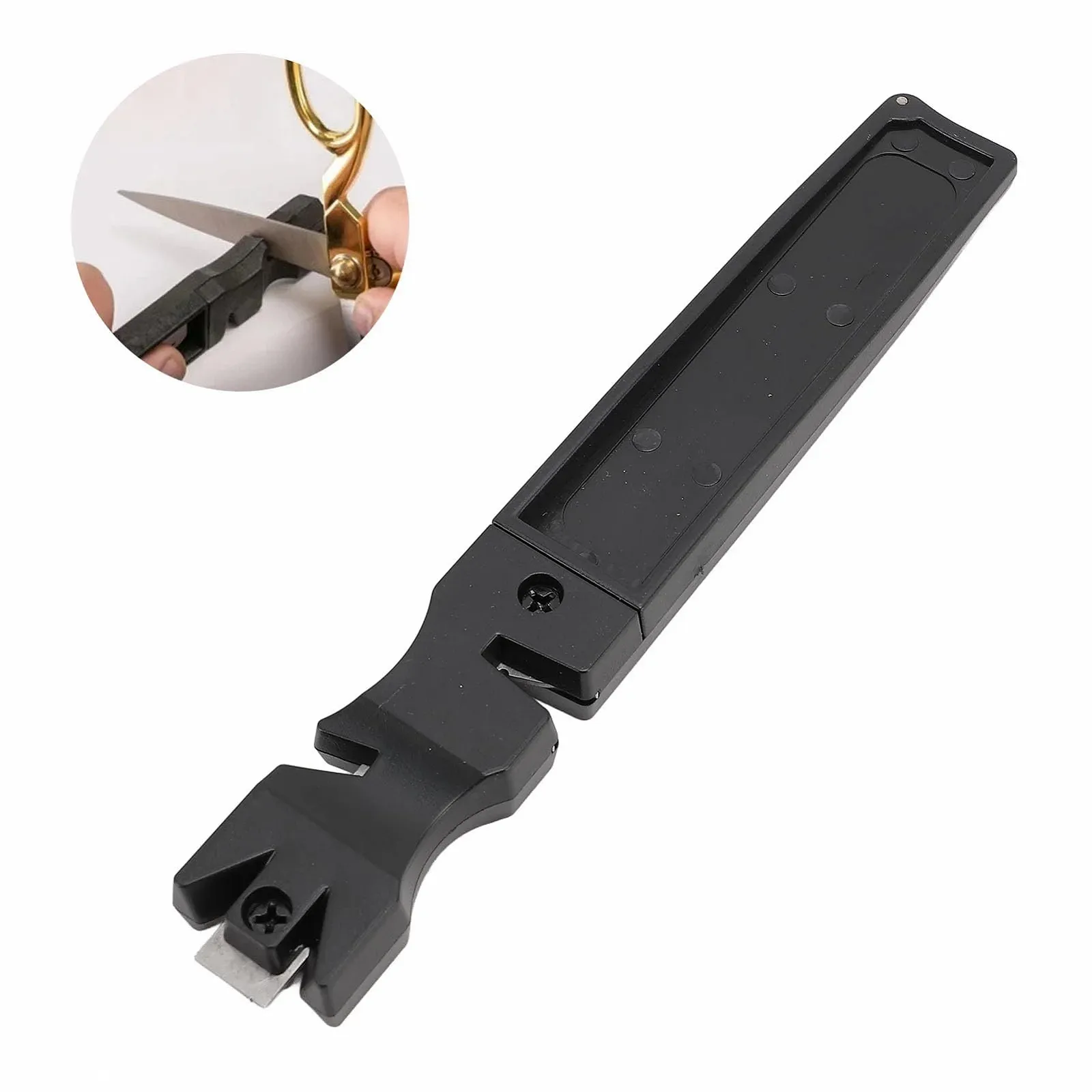 Кухонна Точило 4 in 1 З алмазним напиленням Протиковзка для ножиць та інструментів, фото №6 Кухонна Точило 4 in 1 З алмазним напиленням Протиковзка для ножиць та інструментів, фото №6