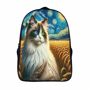 Рюкзак Школьный FPAKAKIIE Cute Cat для Девочек-Подростков для Начальной Школы Детский Повседневный 40 x 28 x 16 см, Стиль-6 - Фото 1