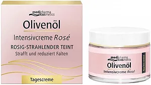 Денний крем Medipharma Cosmetics Olive Oil Intensive Rose 50 мл + Нічний крем 15 мл - Фото 1