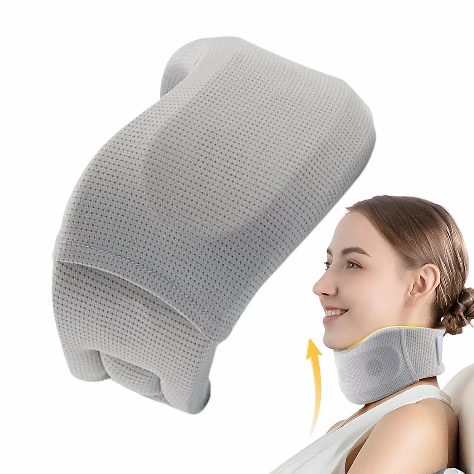 Шина для підтримки шиї Підтримка шиї проти хропіння Ергономічна, регульована і м'яка, фото №1