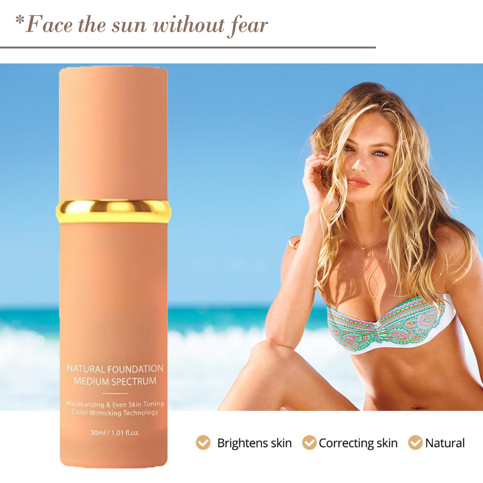 Тональний крем LXCJZY 4-in-1 Liquid SPF 50+ 2 шт. 30 мл, фото №7