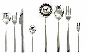 Набір столових приборів Mepra Linea, срібний - Фото 1