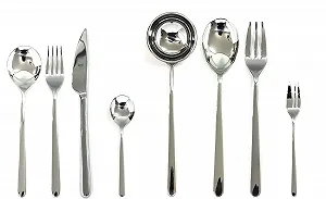 Набір столових приборів Mepra Linea, срібний - Фото 1