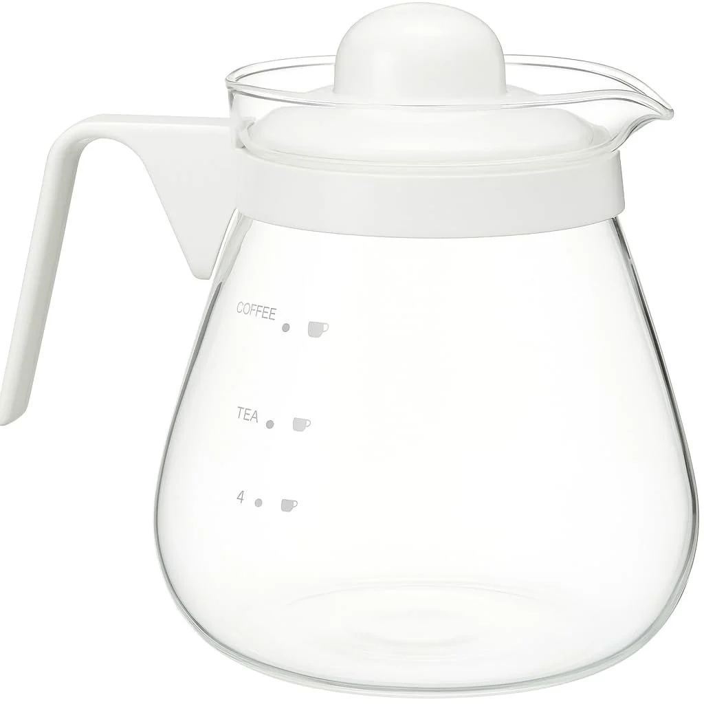 Кавник скляний Ideal, термостійкий з кришкою та отвором для носика, фото №7