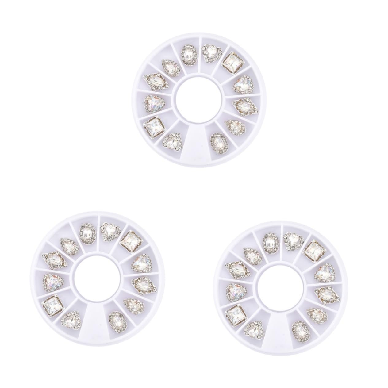 Набір страз MAGICLULU, 3 коробки, інструменти для манікюру, блискучі кристали, фото №1