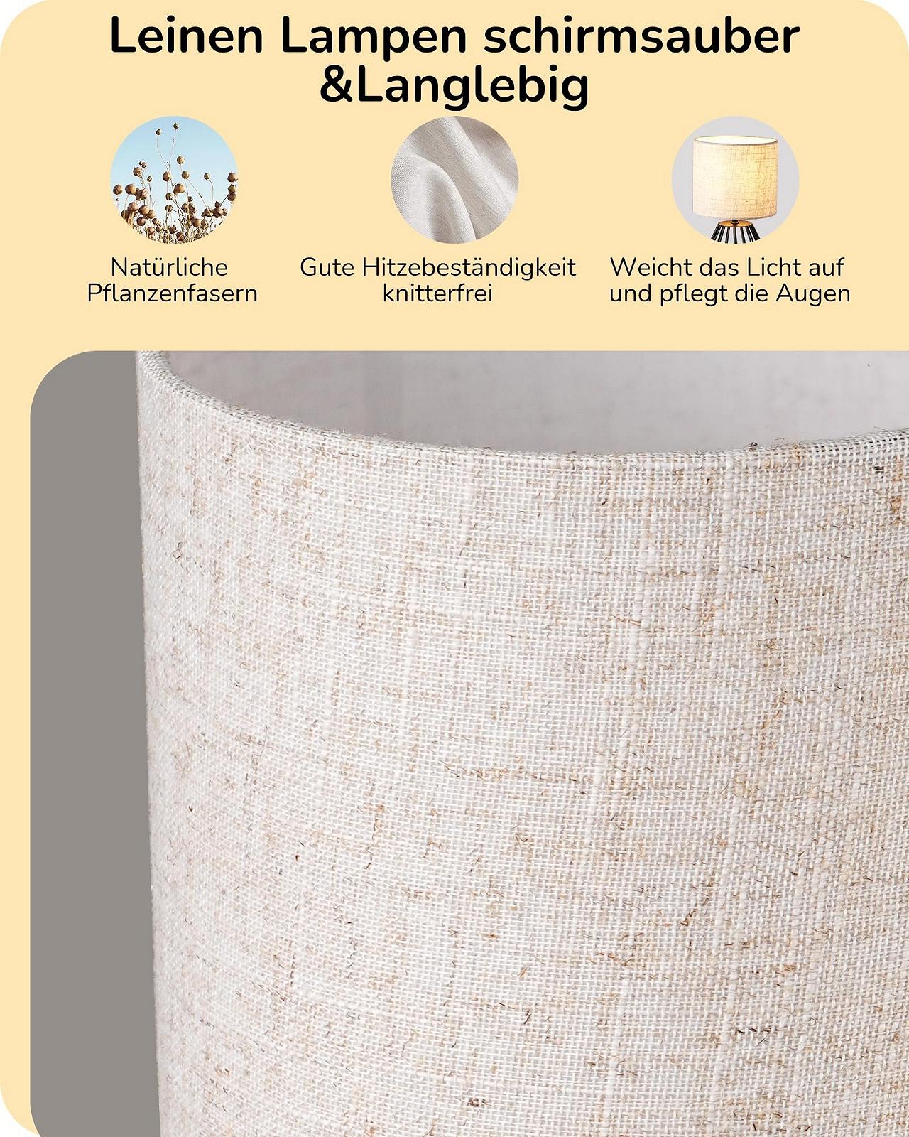 Настільна лампа EDISHINE Modern Industrial E14 Бежевий та чорний, фото №2