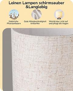 Настільна лампа EDISHINE Modern Industrial E14 Бежевий та чорний synthetic.ua - Фото 1