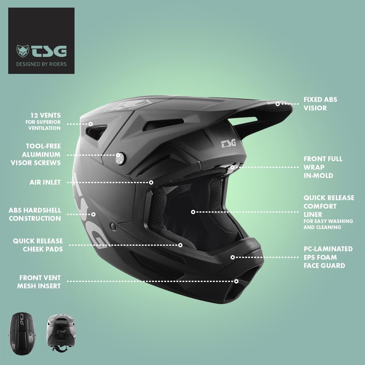 Шлем Enduro TSG Sentinel Solid Color, фото №2